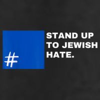 Stand Up To Jewish Hate Blue Square Support Israel Golf Towel