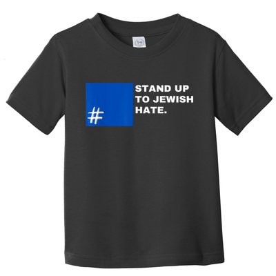 Stand Up To Jewish Hate Blue Square Support Israel Toddler T-Shirt