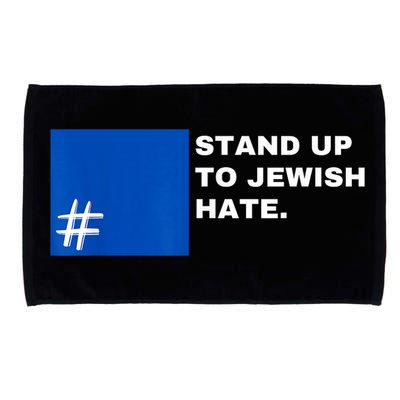 Stand Up To Jewish Hate Blue Square Support Israel Microfiber Hand Towel