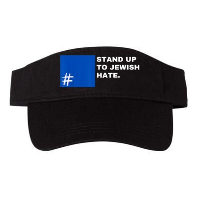 Stand Up To Jewish Hate Blue Square Support Israel Visor