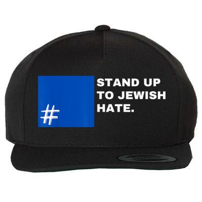 Stand Up To Jewish Hate Blue Square Support Israel Wool Snapback Cap