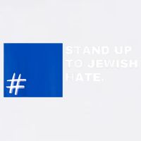 Stand Up To Jewish Hate Blue Square Support Israel Garment-Dyed Sweatshirt
