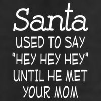 Santa Used To Say Hey Hey Hey Until He Met Your Mom Funny 11oz C Handle Ceramic Mug