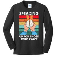 Speaking Up Those Who Cant Animal Rescue Shelter Kids Long Sleeve Shirt