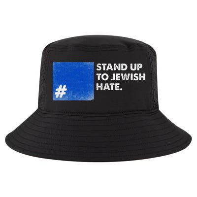 Stand Up To Jewish Hate Blue Square Support Israel  Cool Comfort Performance Bucket Hat