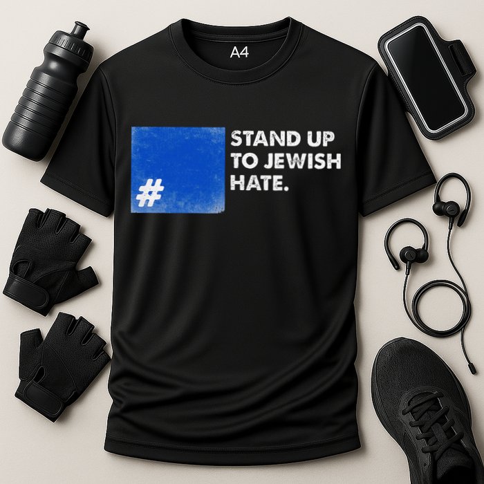 Stand Up To Jewish Hate Blue Square Support Israel  Cooling Performance Crew T-Shirt