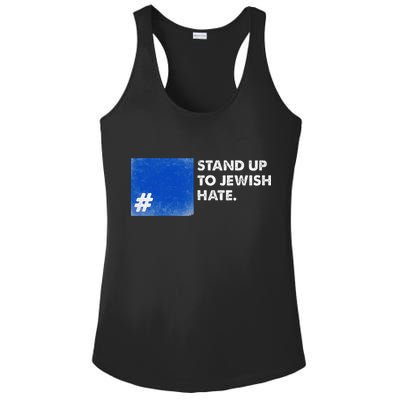 Stand Up To Jewish Hate Blue Square Support Israel  Ladies PosiCharge Competitor Racerback Tank