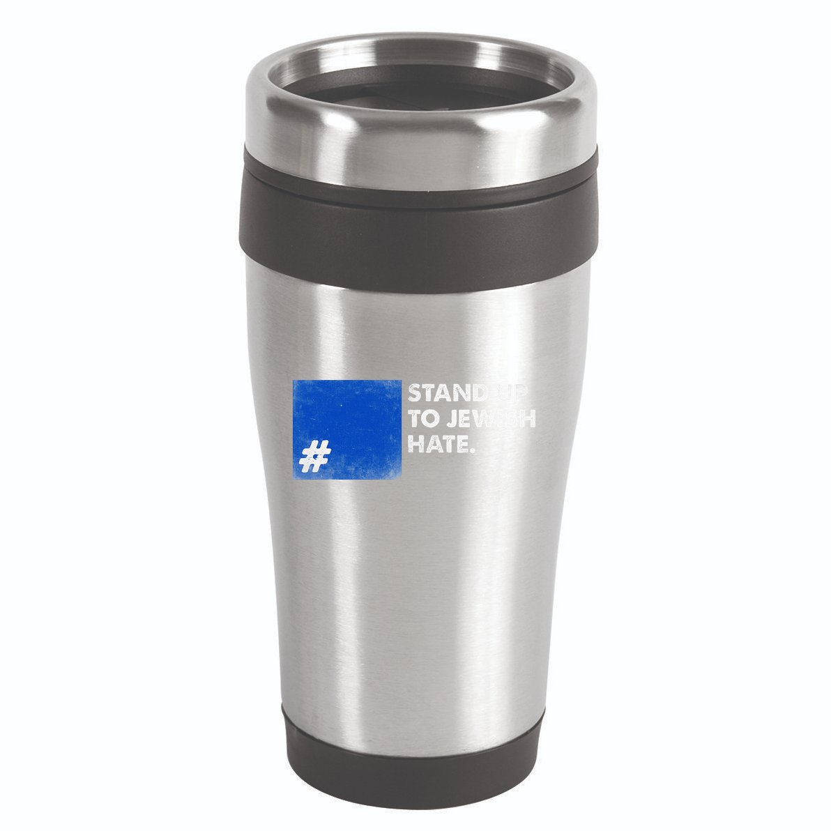 Stand Up To Jewish Hate Blue Square Support Israel  16oz Travel Tumbler