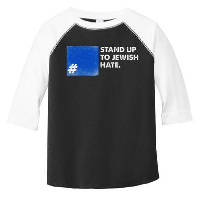 Stand Up To Jewish Hate Blue Square Support Israel  Toddler Fine Jersey T-Shirt