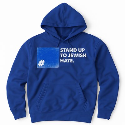 Stand Up To Jewish Hate Blue Square Support Israel  Hoodie