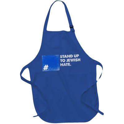 Stand Up To Jewish Hate Blue Square Support Israel  Apron