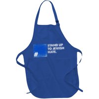 Stand Up To Jewish Hate Blue Square Support Israel  Apron