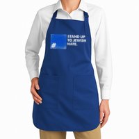 Stand Up To Jewish Hate Blue Square Support Israel  Apron