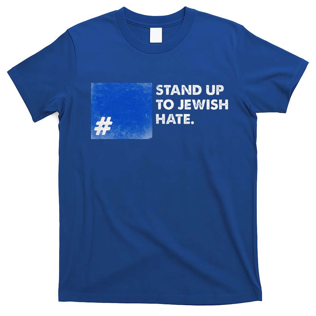 Stand Up To Jewish Hate Blue Square Support Israel  T-Shirt