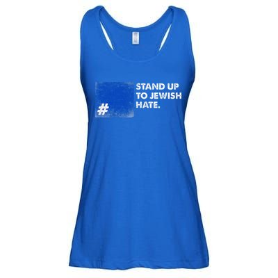 Stand Up To Jewish Hate Blue Square Support Israel  Ladies Essential Flowy Tank