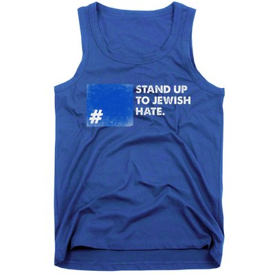 Stand Up To Jewish Hate Blue Square Support Israel  Tank Top