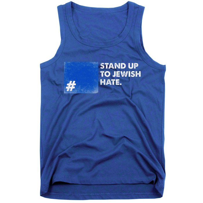 Stand Up To Jewish Hate Blue Square Support Israel  Tank Top