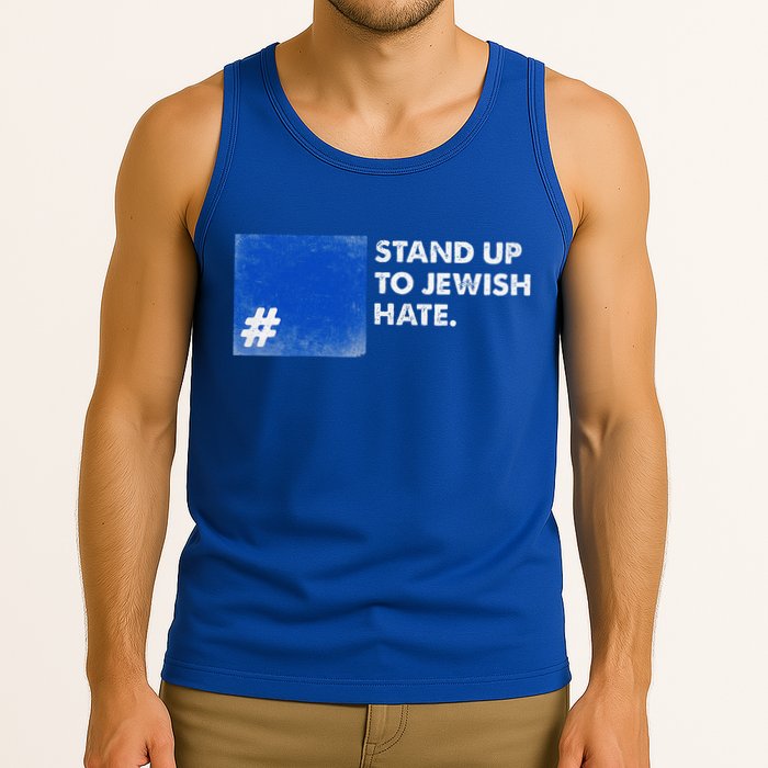 Stand Up To Jewish Hate Blue Square Support Israel  Tank Top
