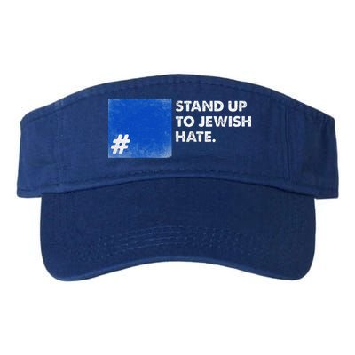 Stand Up To Jewish Hate Blue Square Support Israel  Visor