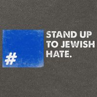 Stand Up To Jewish Hate Blue Square Support Israel  Cotton Canvas Backpack
