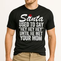 Santa Used To Say Hey Hey Hey Until He Met Your Mom Cooling Performance Crew T-Shirt