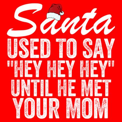Santa Used To Say Hey Hey Hey Until He Met Your Mom T-Shirt