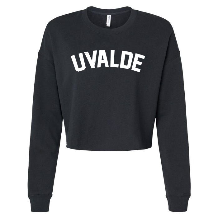 Support Uvalde Texas Strong Cropped Pullover Crew