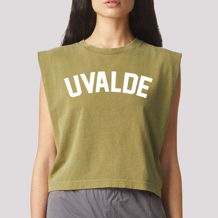 Support Uvalde Texas Strong Garment-Dyed Women's Muscle Tee