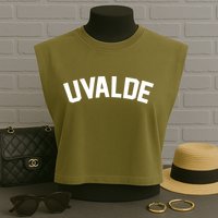 Support Uvalde Texas Strong Garment-Dyed Women's Muscle Tee