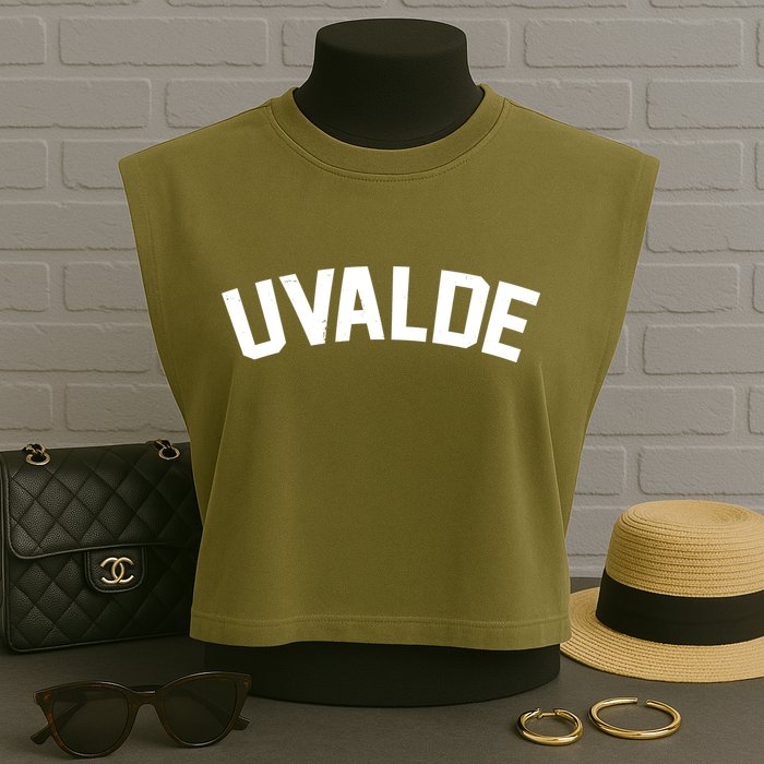 Support Uvalde Texas Strong Garment-Dyed Women's Muscle Tee