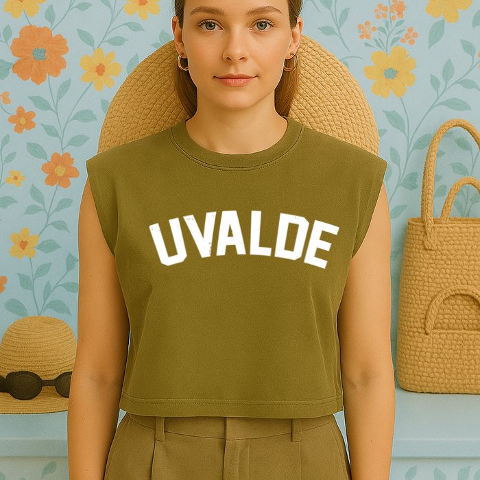 Support Uvalde Texas Strong Garment-Dyed Women's Muscle Tee