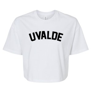 Support Uvalde Texas Strong Bella+Canvas Jersey Crop Tee