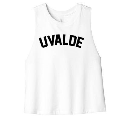 Support Uvalde Texas Strong Women's Racerback Cropped Tank