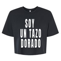 Soy Un Tazo Dorado Bella+Canvas Jersey Crop Tee