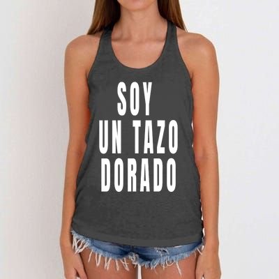 Soy Un Tazo Dorado Women's Knotted Racerback Tank