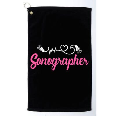 Sonographer Ultrasound Tech Sonography Technician Novelty Gift Golf Towel