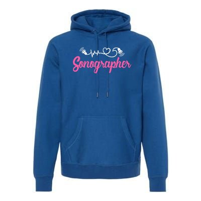 Sonographer Ultrasound Tech Sonography Technician Novelty Gift Premium Hoodie