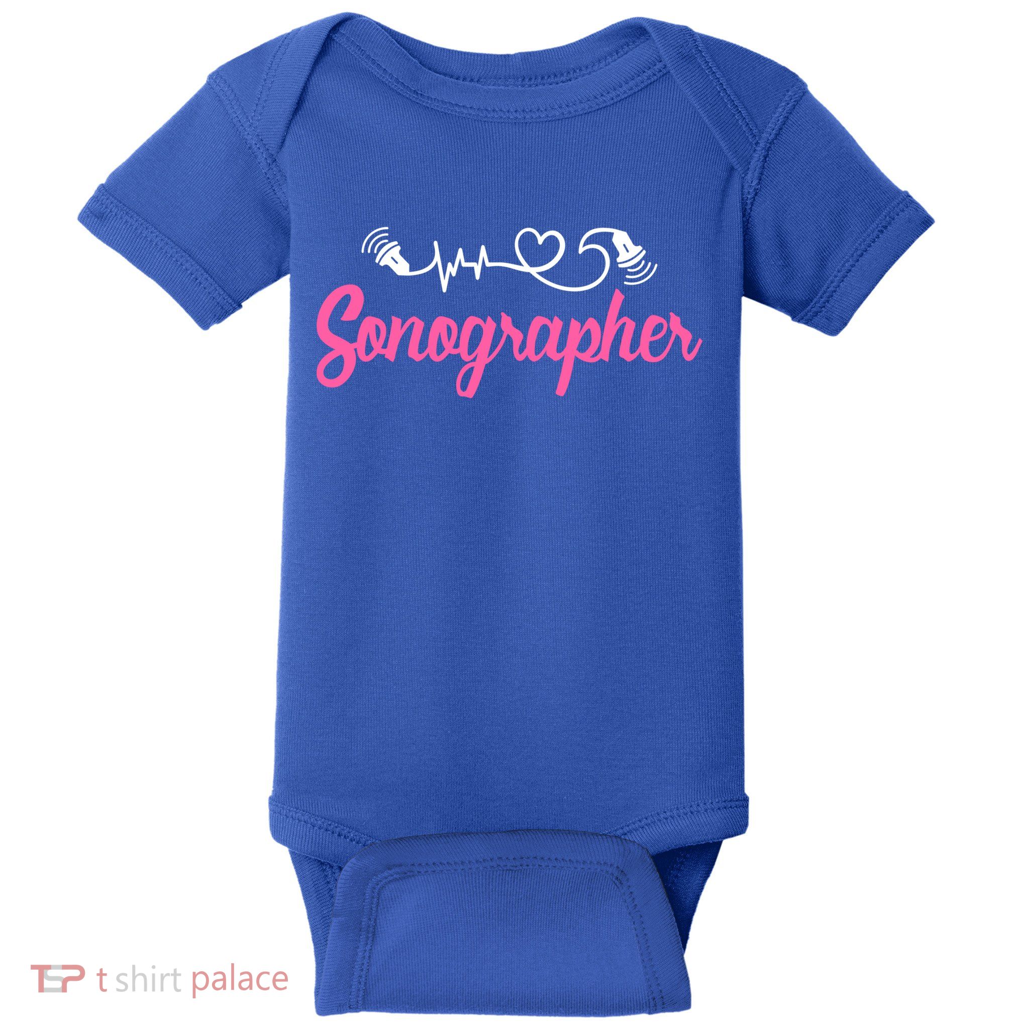 Sonographer Ultrasound Tech Sonography Technician Novelty Gift Baby Bodysuit