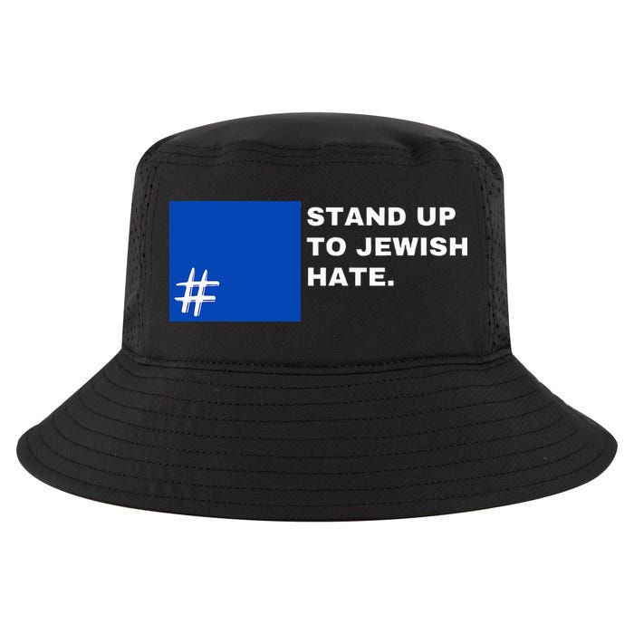 Stand Up To Jewish Hate Blue Square Support Israel  Cool Comfort Performance Bucket Hat