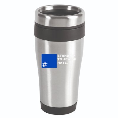 Stand Up To Jewish Hate Blue Square Support Israel  16oz Travel Tumbler