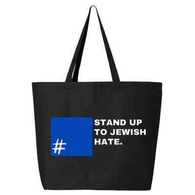 Stand Up To Jewish Hate Blue Square Support Israel  25L Jumbo Tote