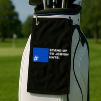 Stand Up To Jewish Hate Blue Square Support Israel  Golf Towel