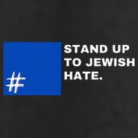 Stand Up To Jewish Hate Blue Square Support Israel  Golf Towel