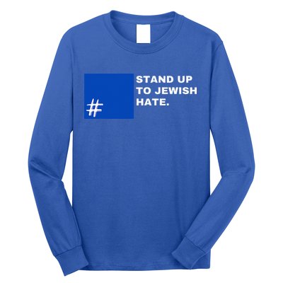 Stand Up To Jewish Hate Blue Square Support Israel  Long Sleeve Shirt