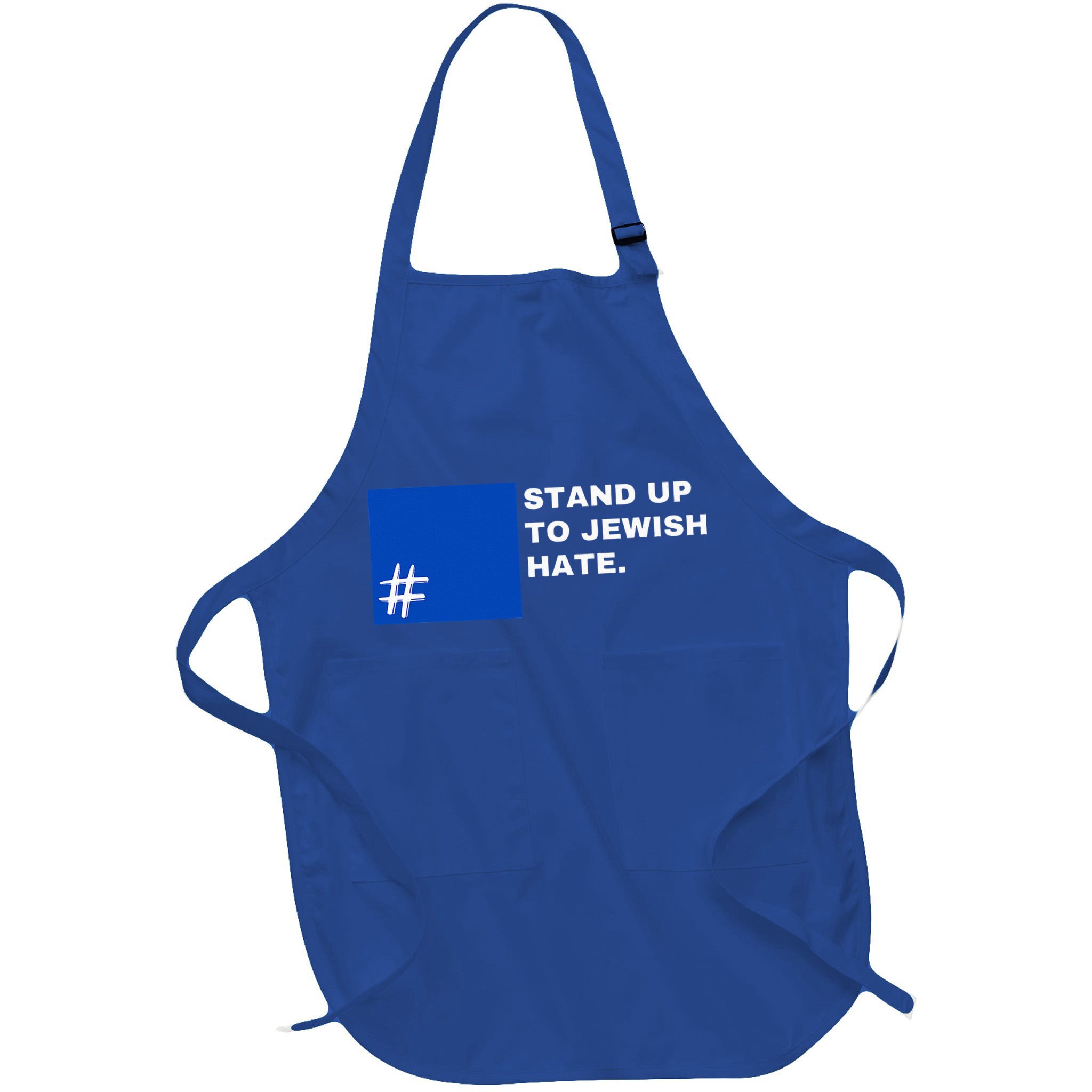Stand Up To Jewish Hate Blue Square Support Israel  Apron
