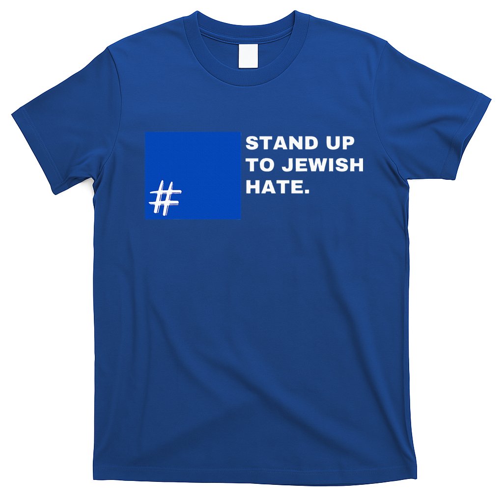 Stand Up To Jewish Hate Blue Square Support Israel  T-Shirt