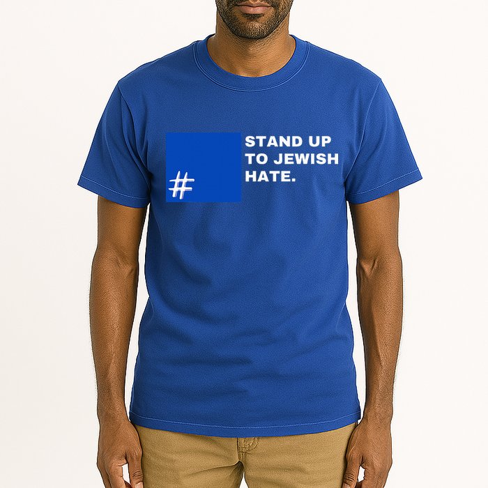 Stand Up To Jewish Hate Blue Square Support Israel  Tall T-Shirt