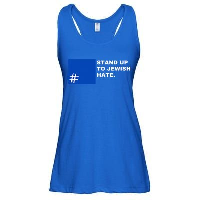 Stand Up To Jewish Hate Blue Square Support Israel  Ladies Essential Flowy Tank