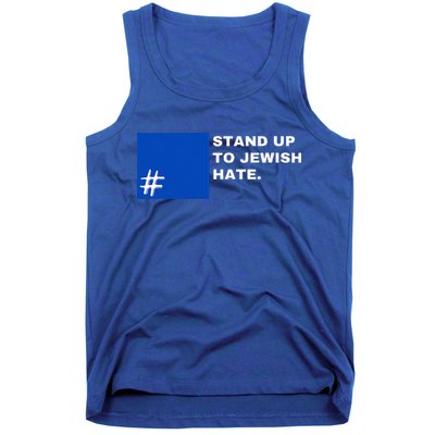 Stand Up To Jewish Hate Blue Square Support Israel  Tank Top