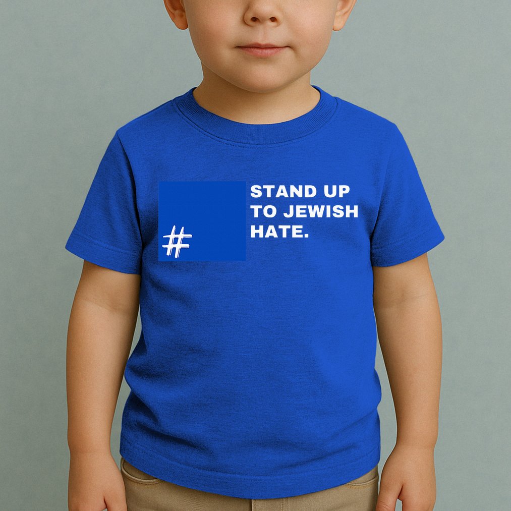 Stand Up To Jewish Hate Blue Square Support Israel  Toddler T-Shirt